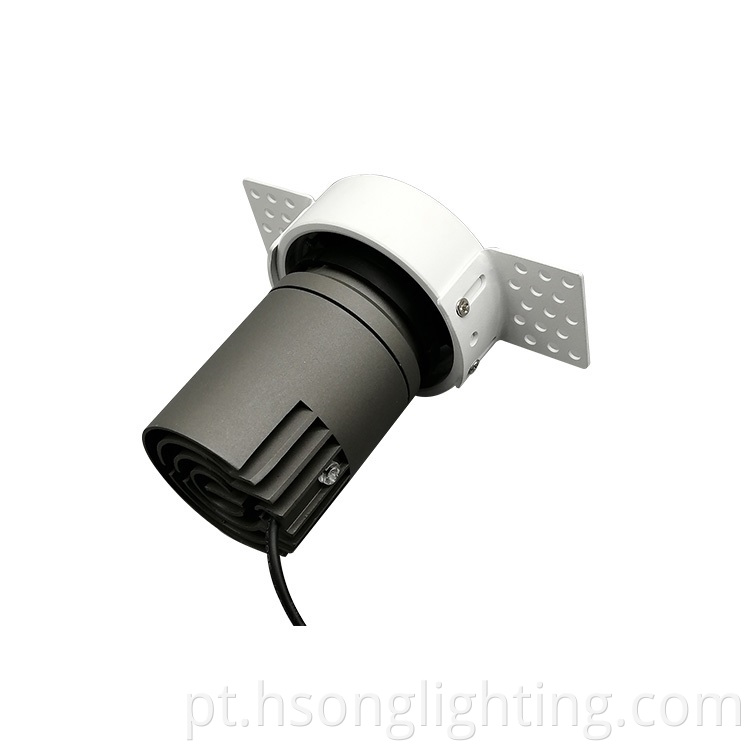 Anti Glare sem ajuste Robs Robs LED Downlights Dimming Downlight CRI90 12W Watt completo para iluminação interna